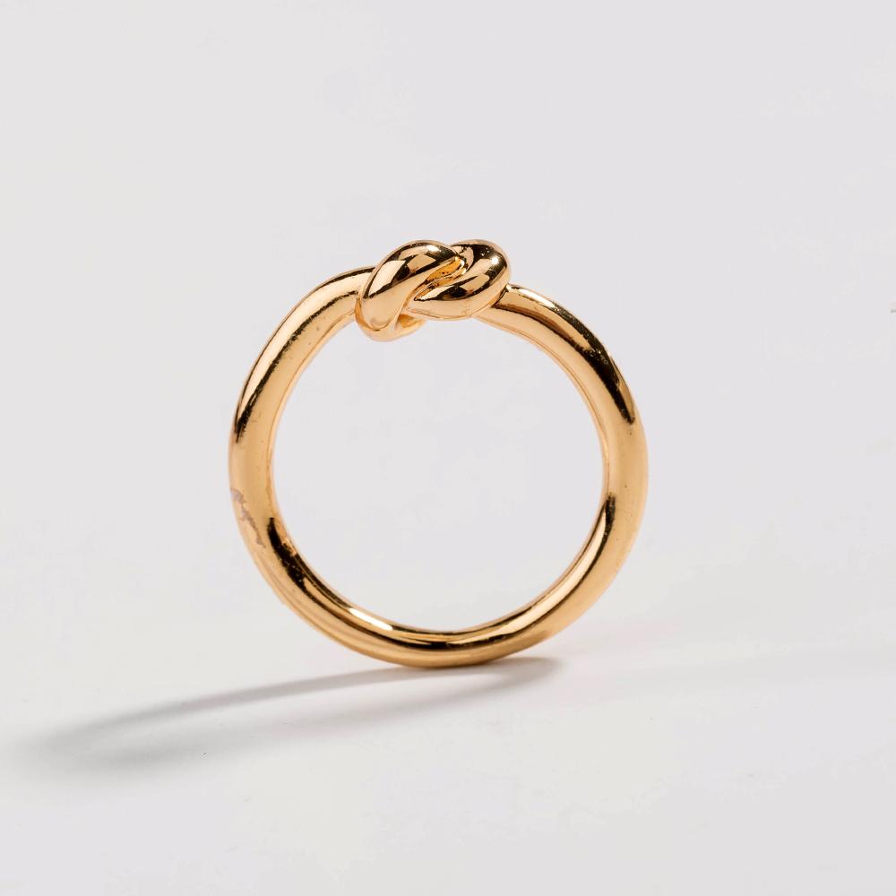 Love Knot Ring Commitment Ring for Women in Gold or Silver