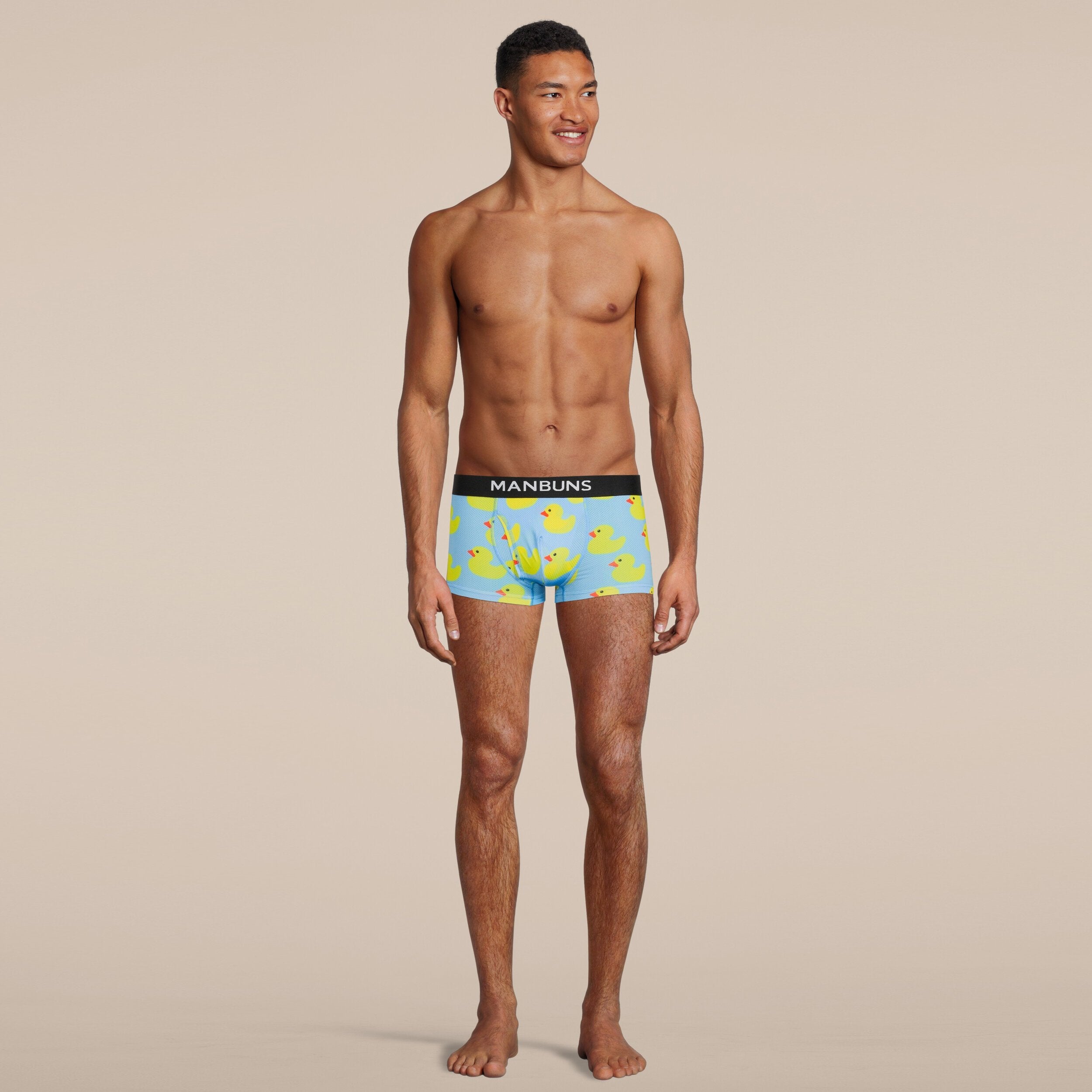 Men's Rubber Duckies Boxer Trunk Underwear with Pouch