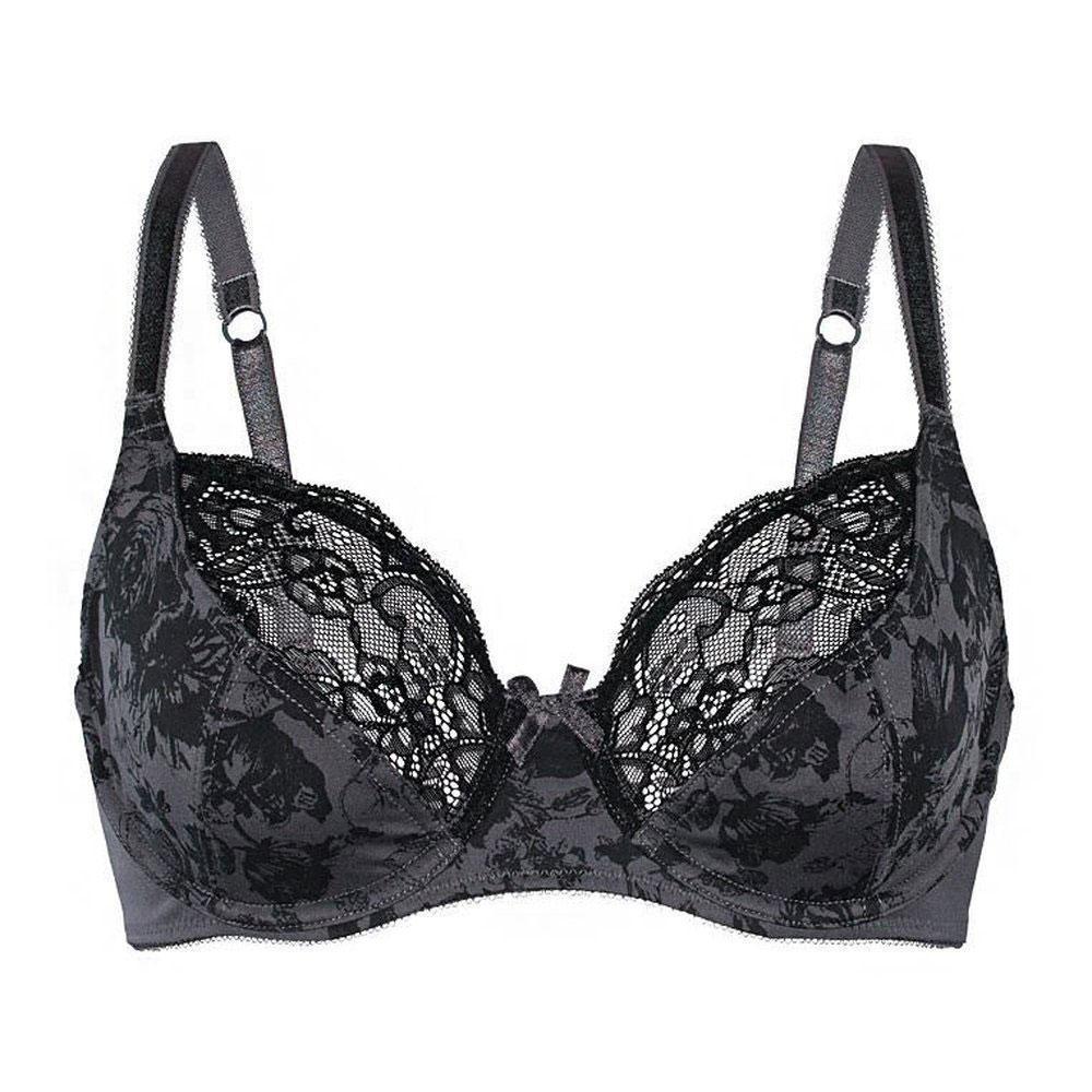 Sassa Charming Floral Semi Sheer Lace Demi Bra