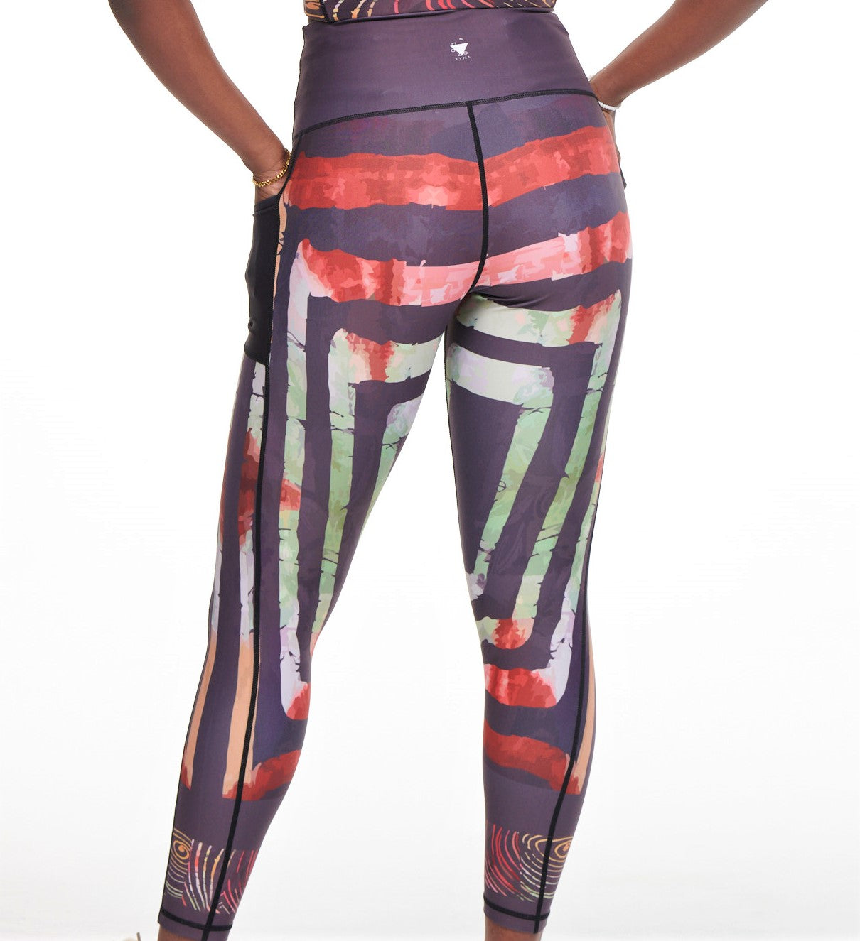 Adyre on Brocade Vibrant Leggings (Side Pocket)