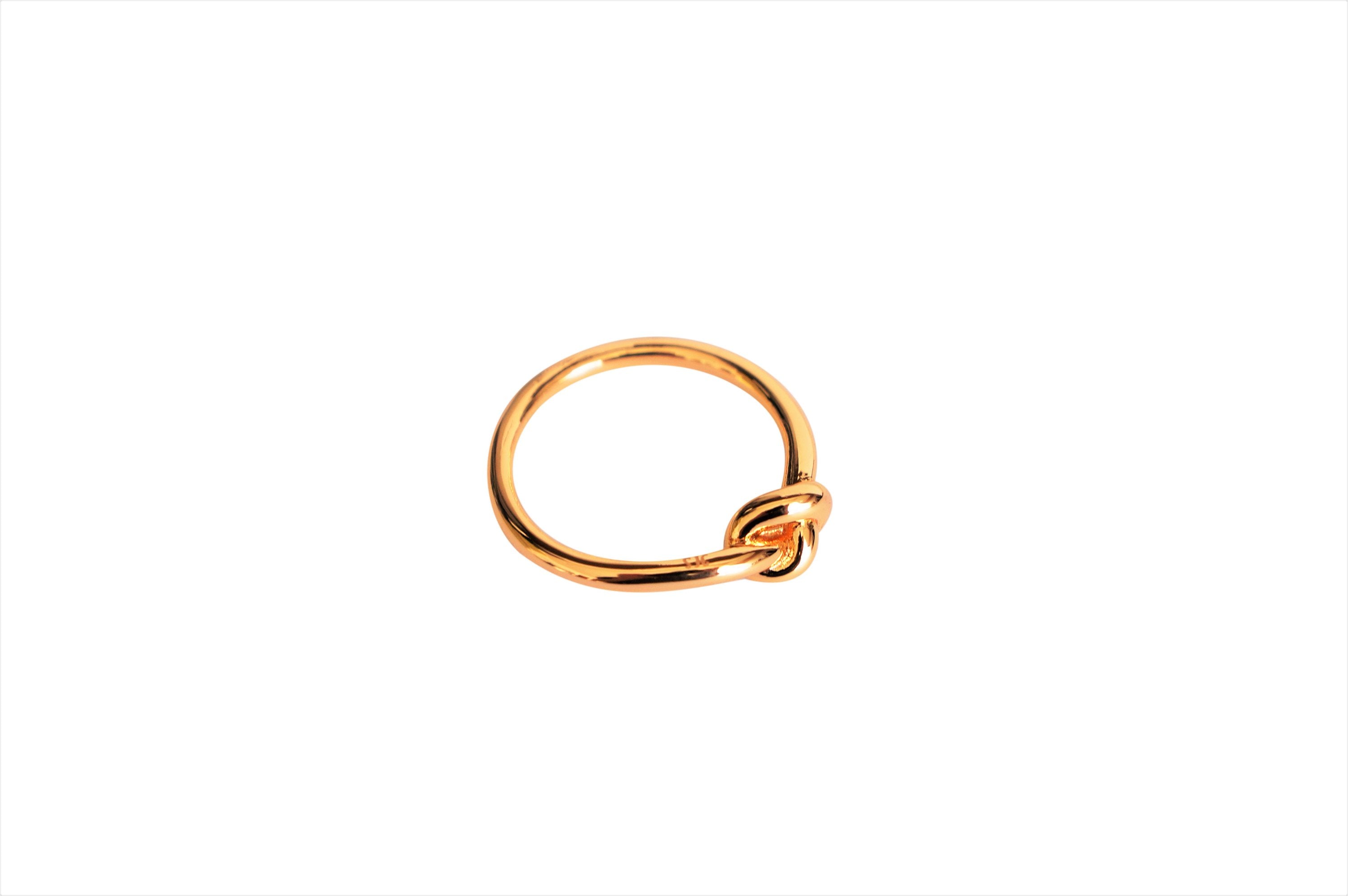 Love Knot Ring Commitment Ring for Women in Gold or Silver