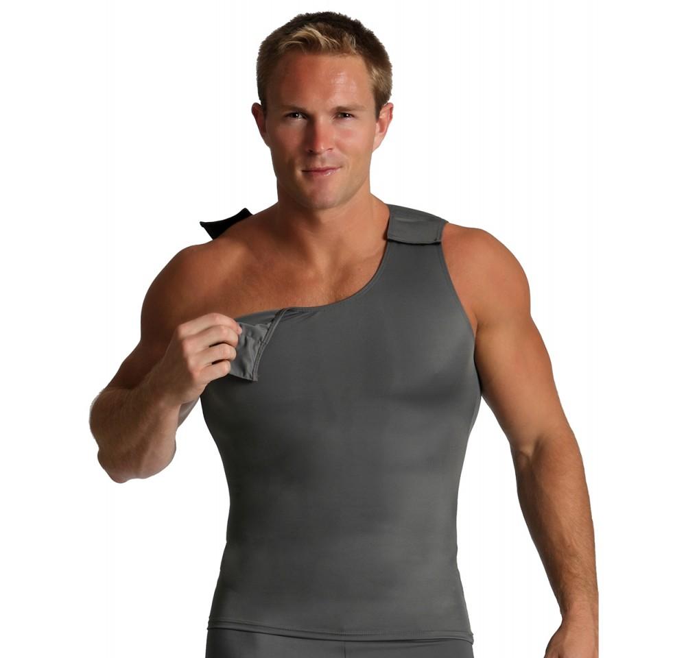 Insta Slim Activewear Compression Muscle Tank Hook & Loop MA00V1