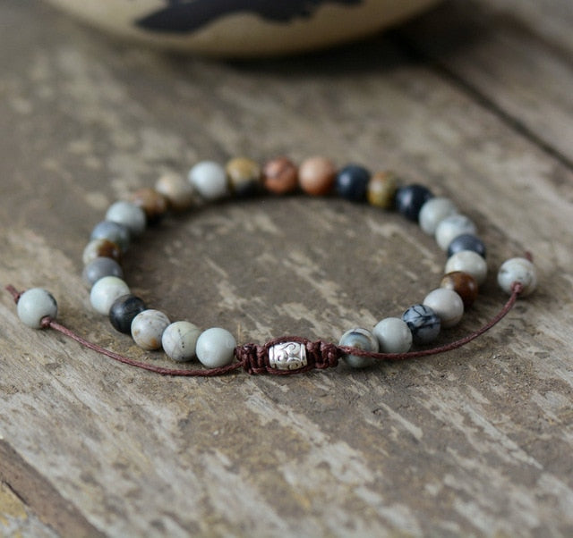 Mens Bracelets 2018 6MM Natural Stones Beaded