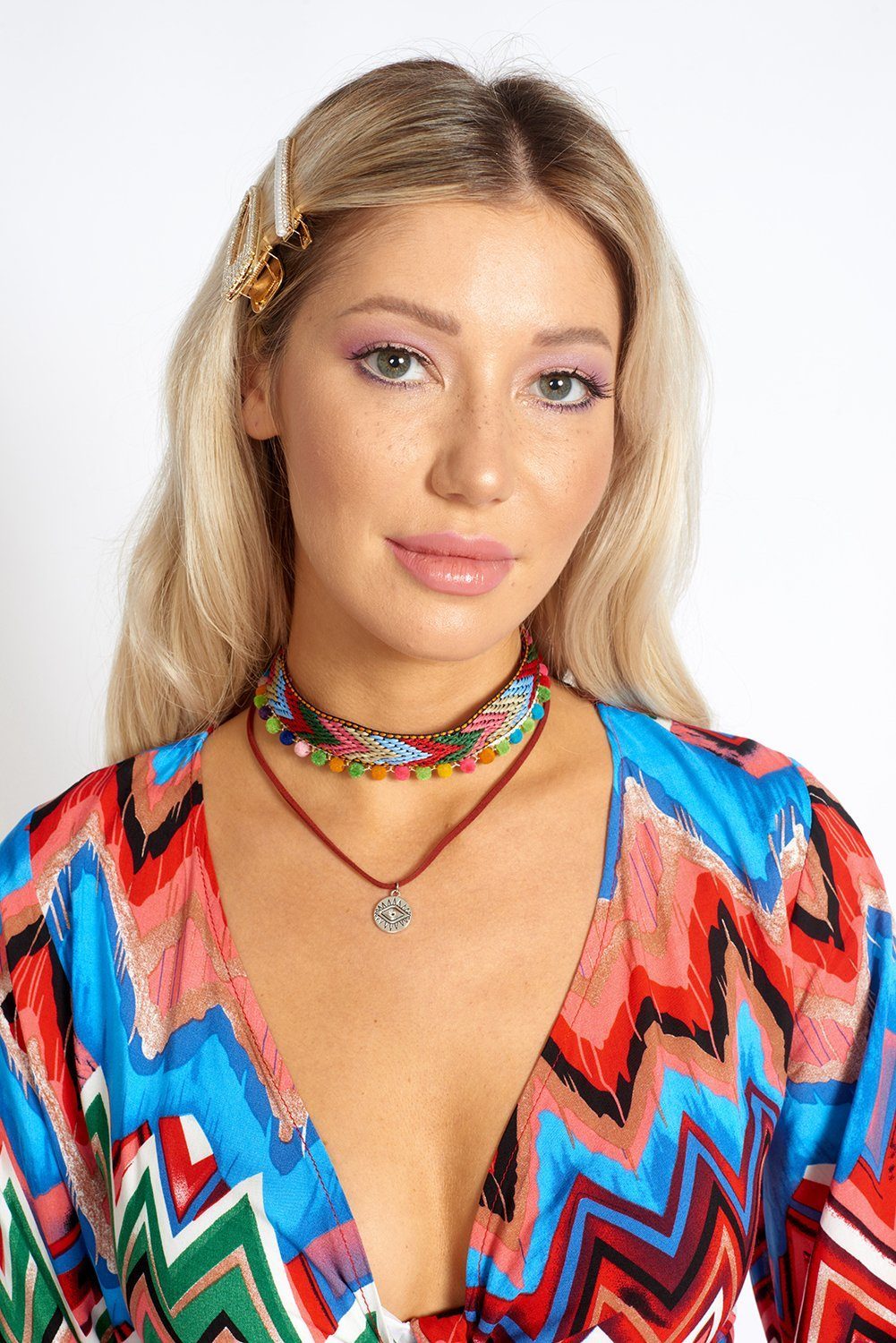 Tulum Vibe Bohemian Pom Pom Choker