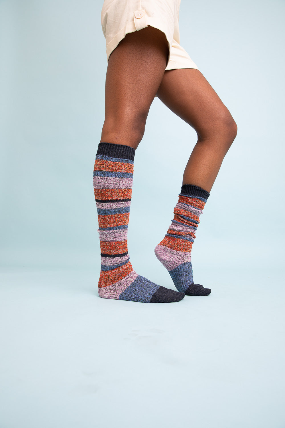 Boho Stripe Boot Socks