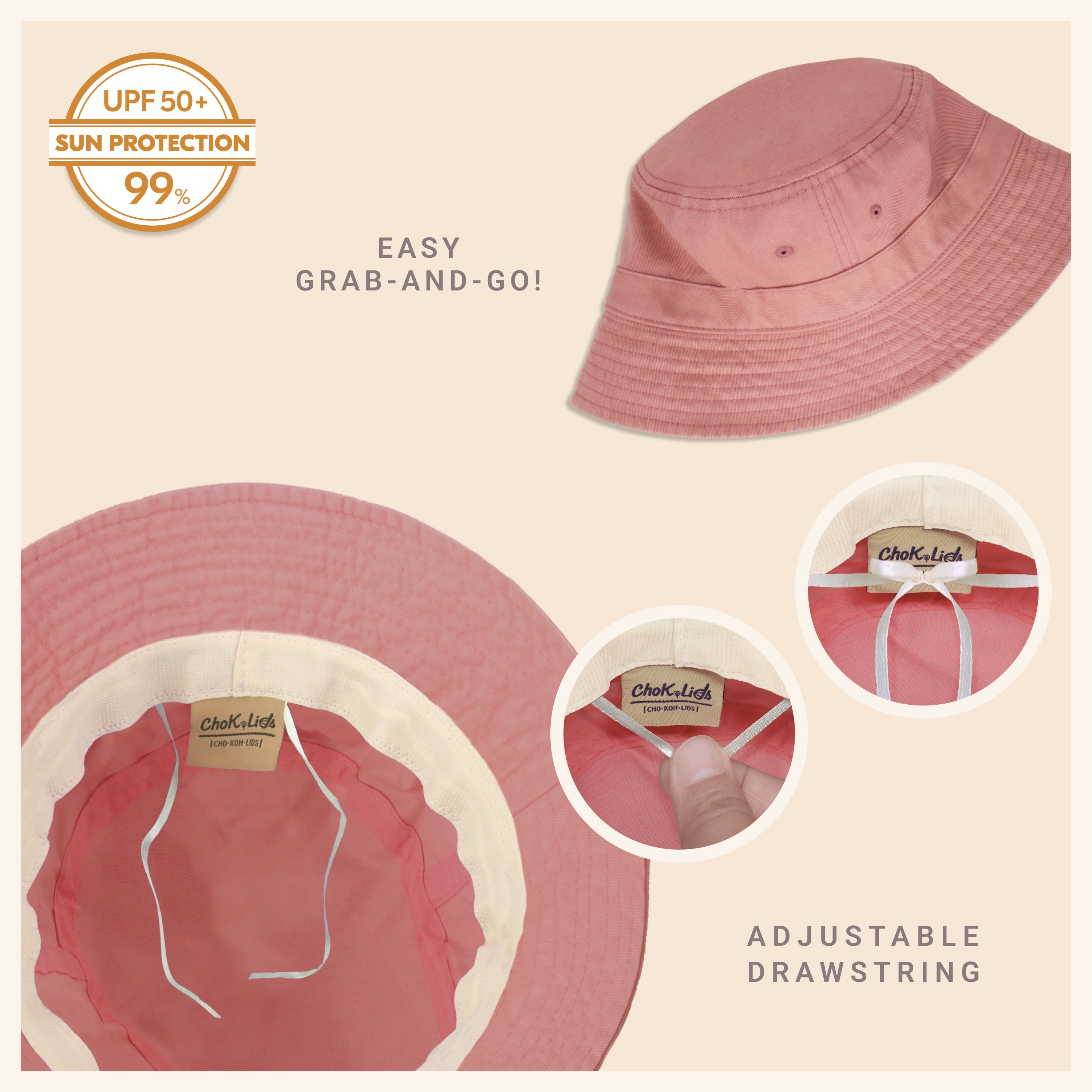 Classic Washed Cotton Bucket Hat