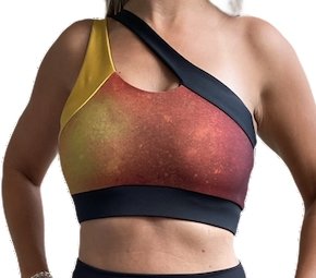 Fire Sports Bra - One Shoulder