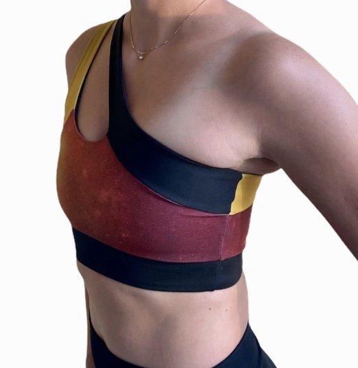 Fire Sports Bra - One Shoulder