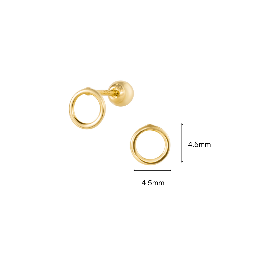 14K (58.5%) SOLID GOLD POUNDIE PIERCING