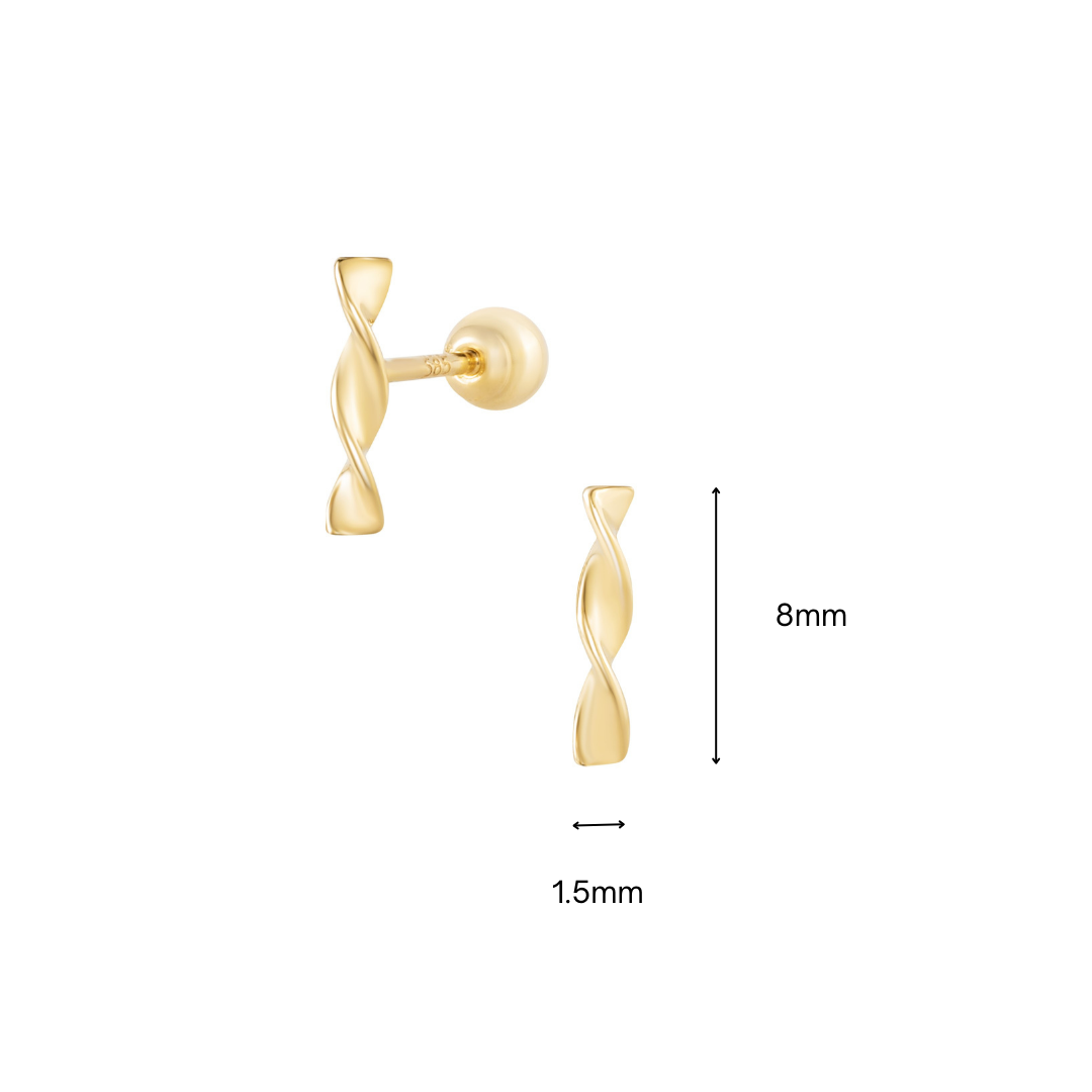 14K (58.5%) SOLID GOLD KEELIN PIERCING