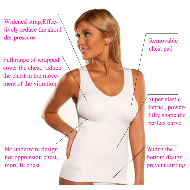 Women's Tummy Control Shape Wear Tank Tops L