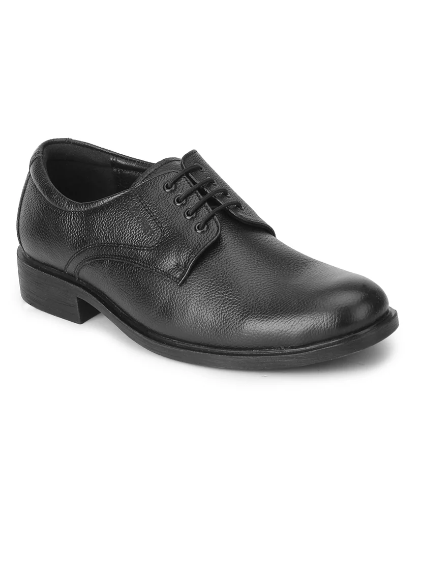 Black Solid Formal Derby