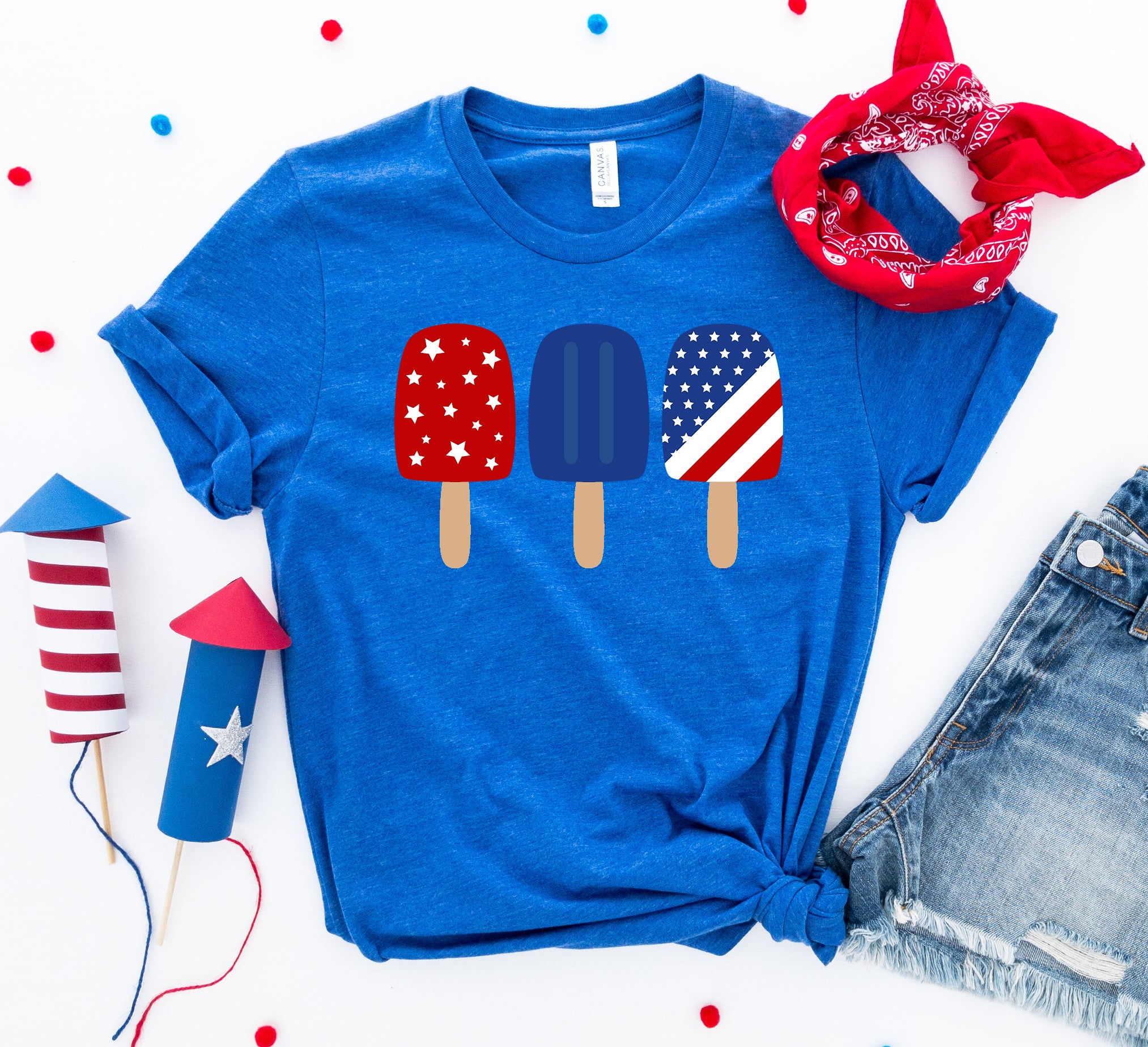 4th of July Popsicles T-shirt