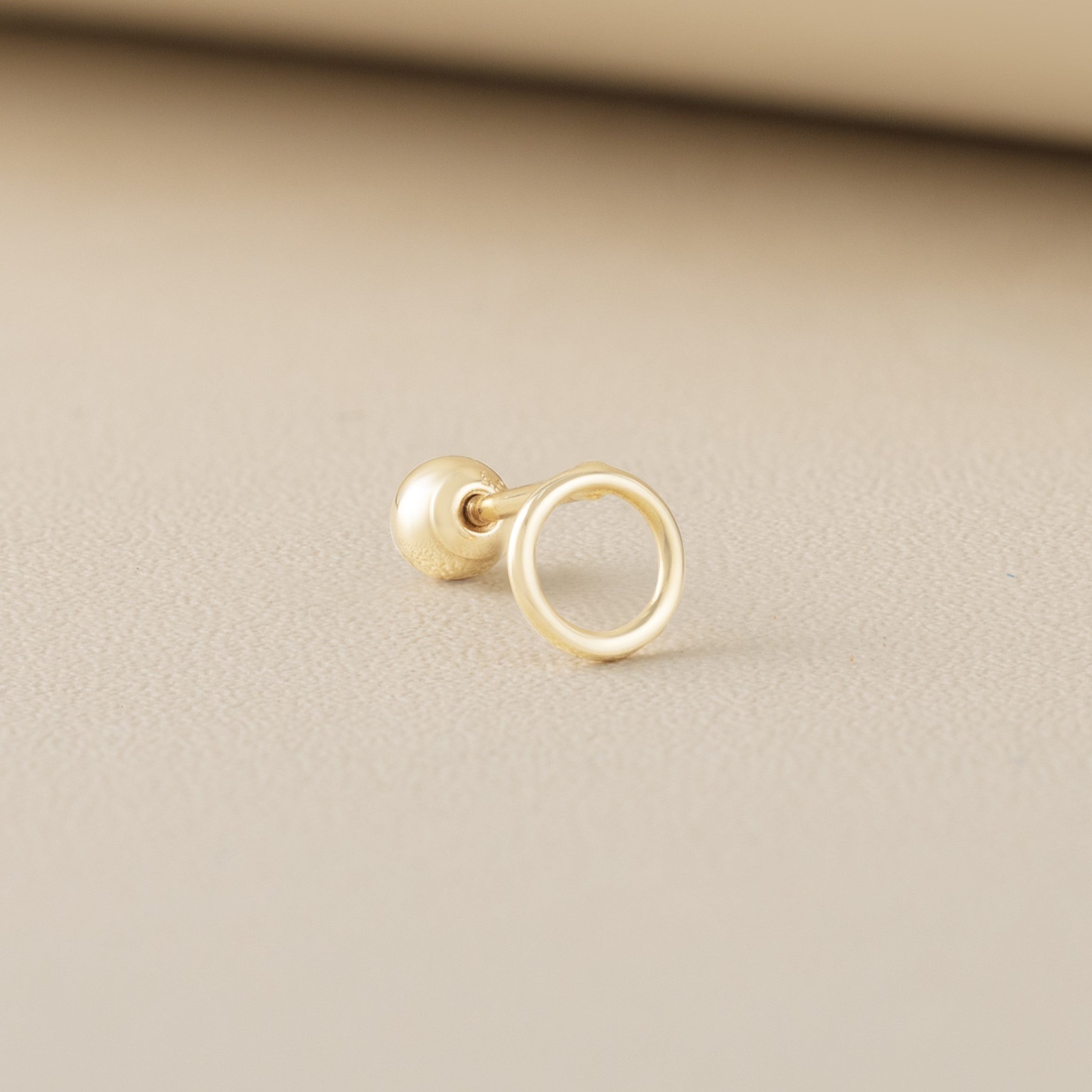 14K (58.5%) SOLID GOLD POUNDIE PIERCING